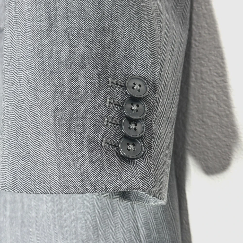 SUITSUPPLY Vitale‎ Barberis Canonico Wool Suit Jacket Blazer 42 Gray Sport Coat